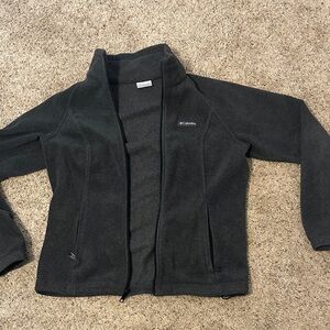 Columbia Charcoal Full-Zip Fleece Jacket